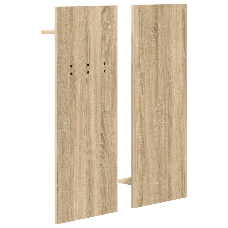 Wandgemonteerde kapstok met plank met opslag Sonoma eiken 70 x 10 x 90 cm