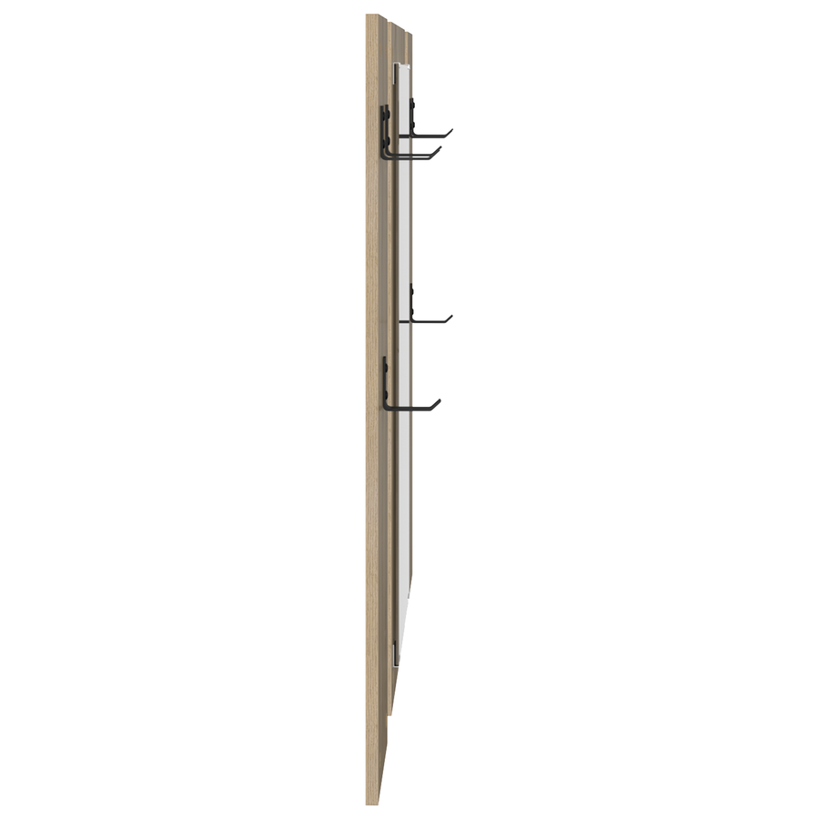 Wandgemonteerde kapstok Sonoma eiken 96 x 1.5 x 90 cm