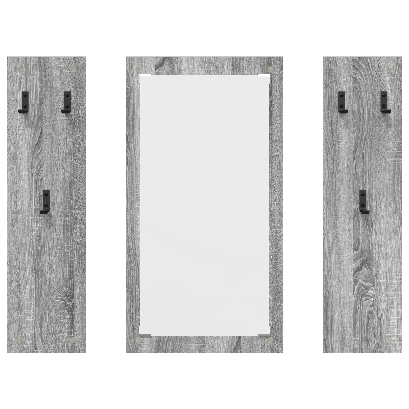 Wandgemonteerde kapstok Grijs sonoma 96 x 1.5 x 90 cm