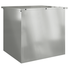 Opbergbox tuin 55x50,5x50 cm staal zilver