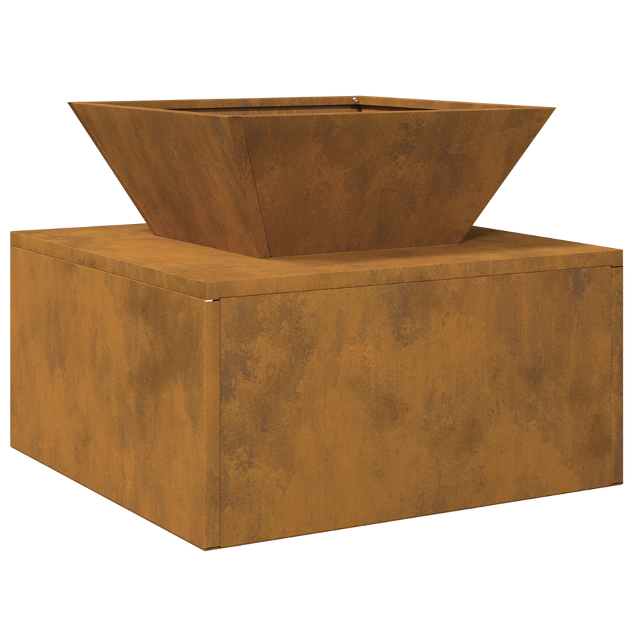 Vuurkorf 50x50x40 cm van cortenstaal