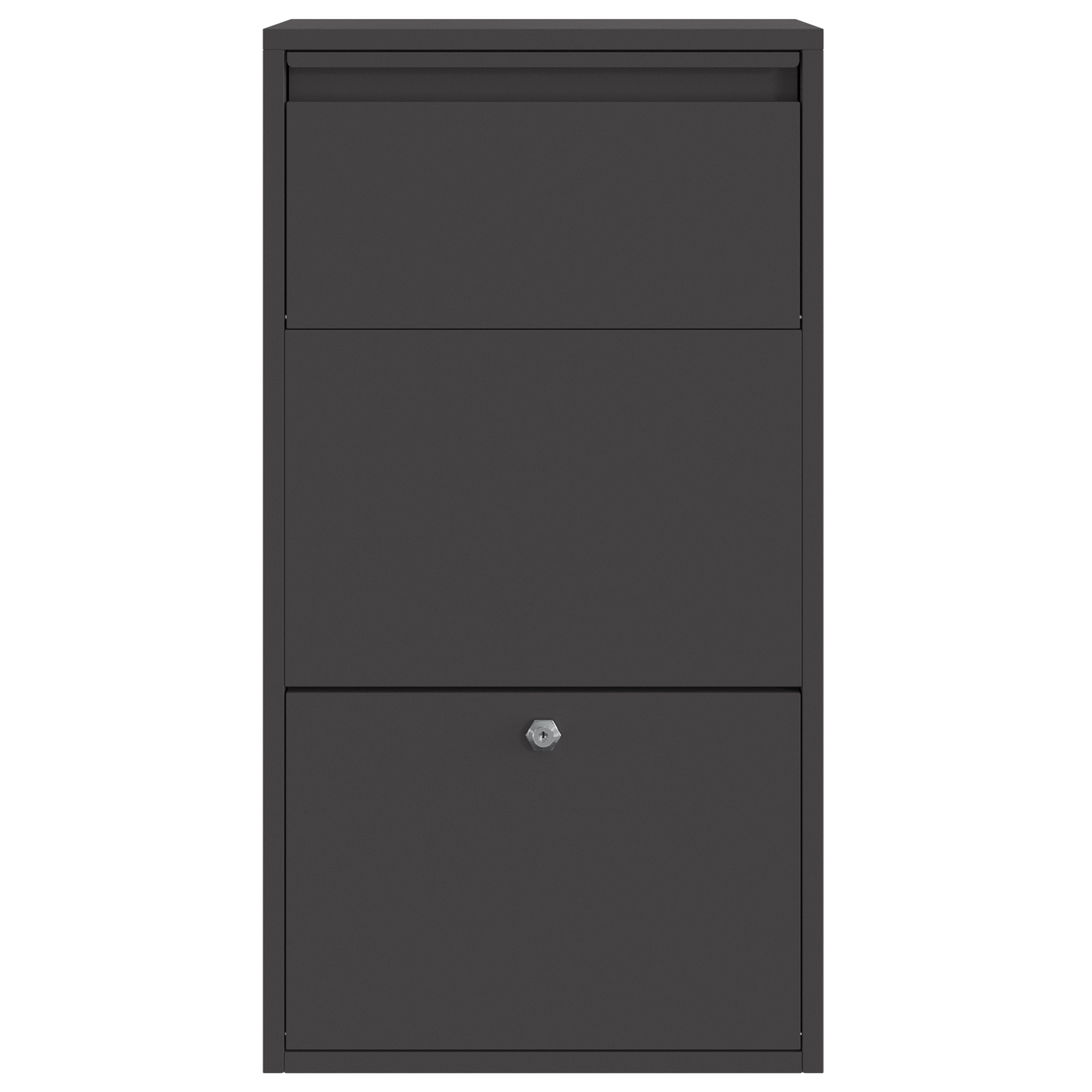 Pakketafgiftebox Zwart 44x22x82 cm Staal