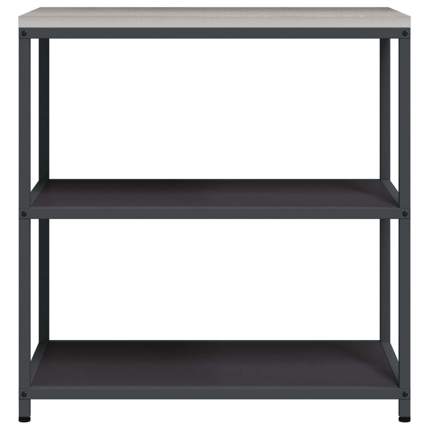 Keuken opslag plank met plank met opslag Zwart 60 x 50 x 92 cm Staal