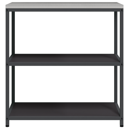 Keuken opslag plank met plank met opslag Zwart 60 x 50 x 92 cm Staal