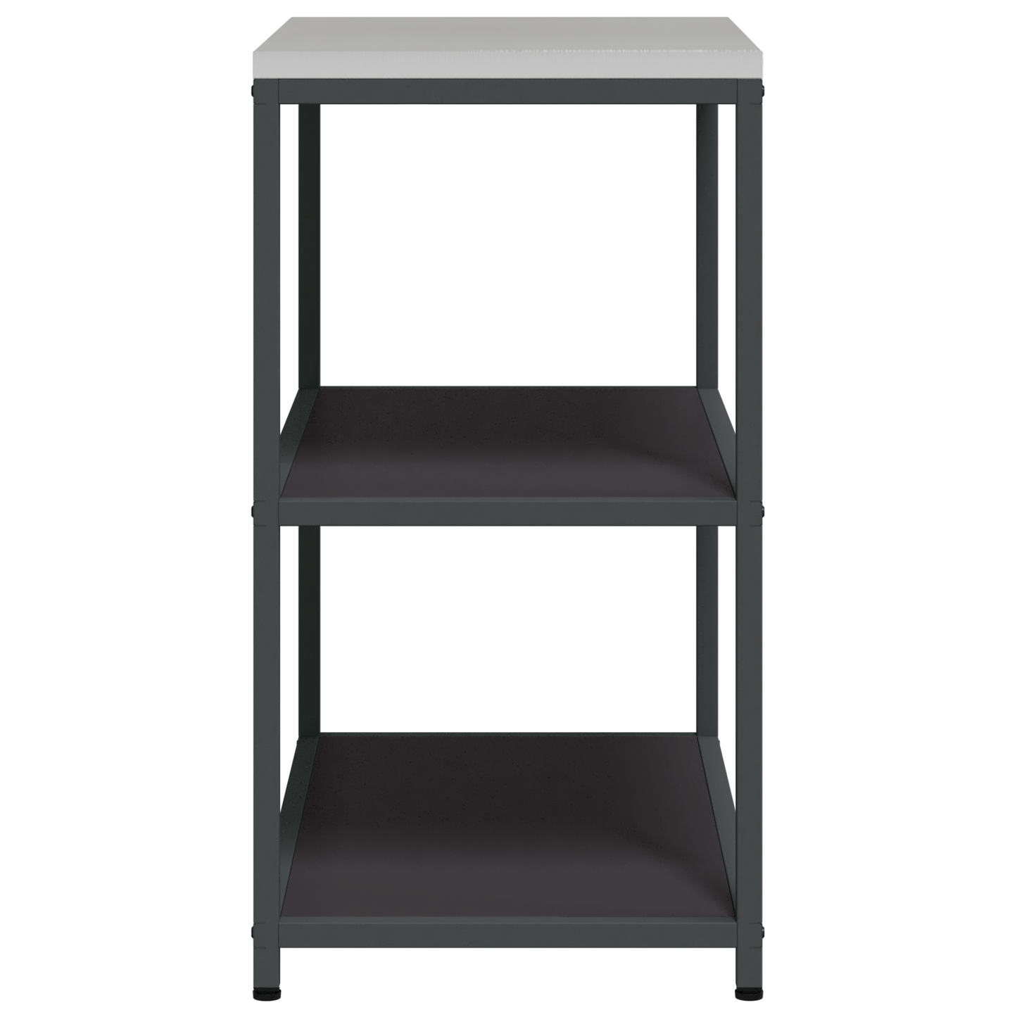 Keuken opslag plank met plank met opslag Zwart 60 x 50 x 92 cm Staal