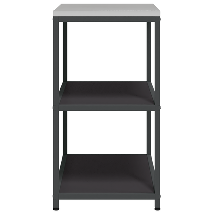 Keuken opslag plank met plank met opslag Zwart 60 x 50 x 92 cm Staal