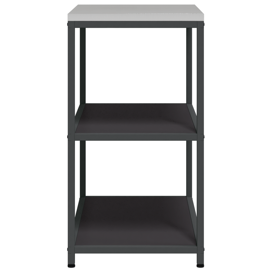 Keuken opslag plank met plank met opslag Zwart 60 x 50 x 92 cm Staal