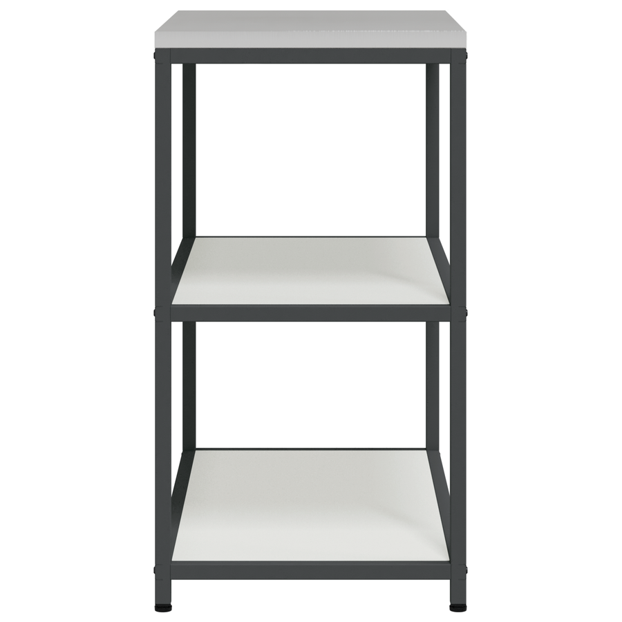 Keuken opslag plank met plank met opslag Wit 60 x 50 x 92 cm Staal