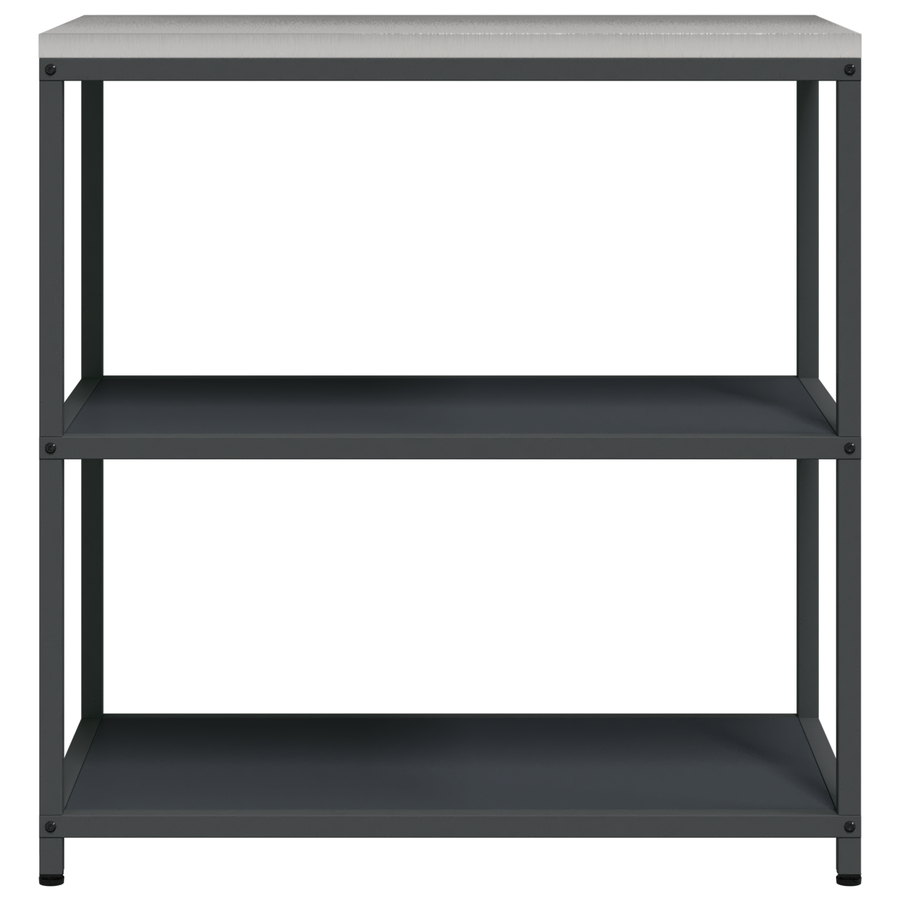 Keuken opslag plank met plank met opslag Antraciet 60 x 50 x 92 cm Staal