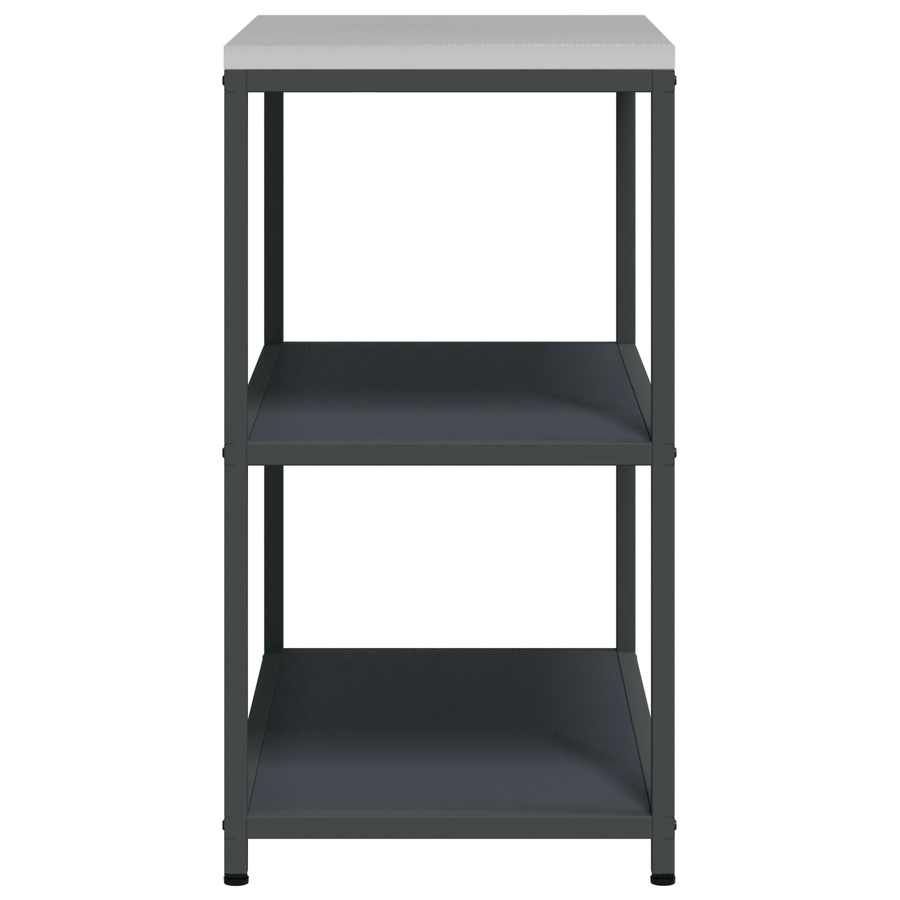 Keuken opslag plank met plank met opslag Antraciet 60 x 50 x 92 cm Staal