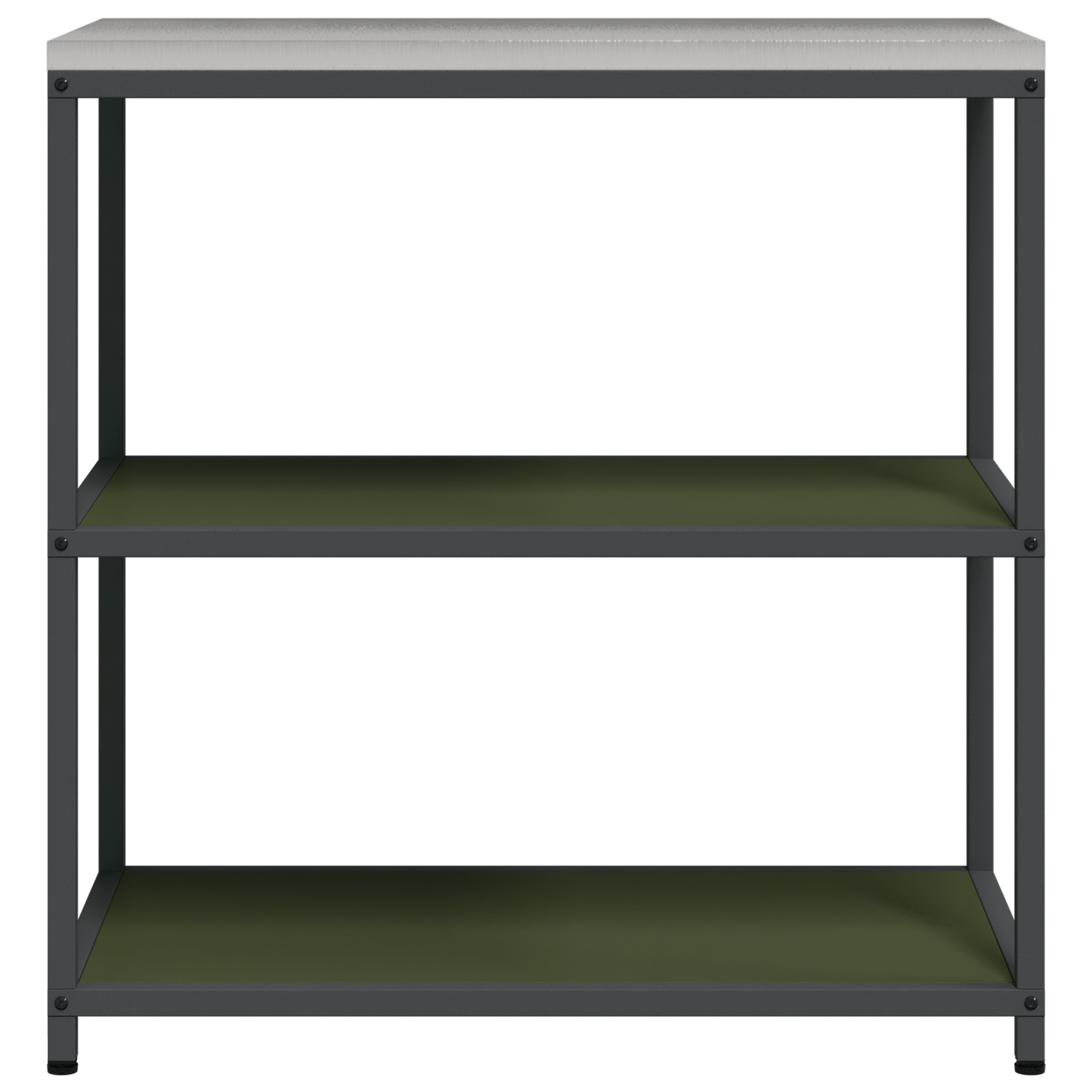 Keuken opslag plank met plank met opslag Olijfgroen 60 x 50 x 92 cm Staal