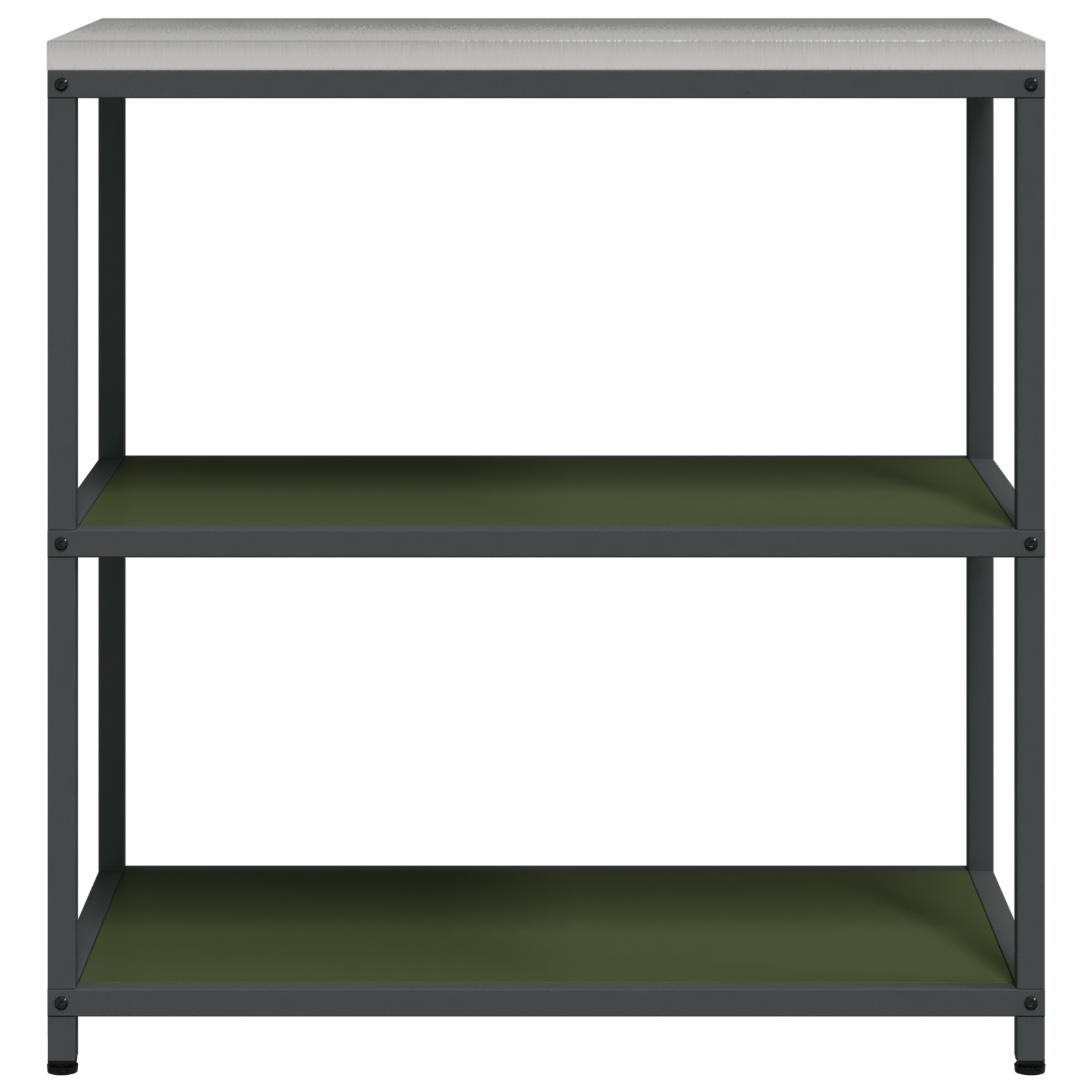 Keuken opslag plank met plank met opslag Olijfgroen 60 x 50 x 92 cm Staal
