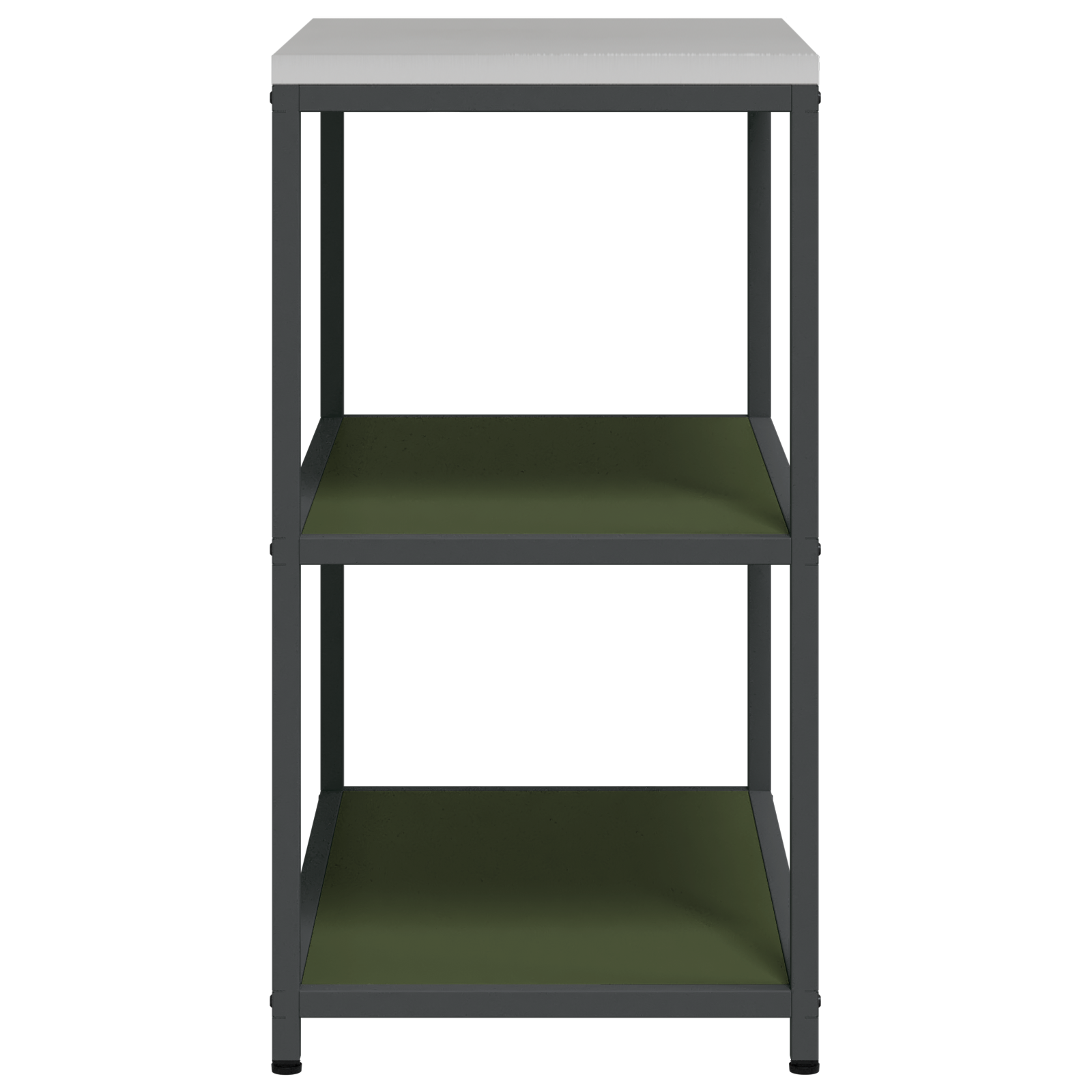 Keuken opslag plank met plank met opslag Olijfgroen 60 x 50 x 92 cm Staal