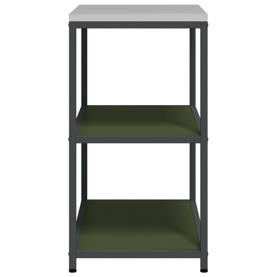 Keuken opslag plank met plank met opslag Olijfgroen 60 x 50 x 92 cm Staal