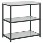 Kitchen storage with shelf with storage Silver 60 x 50 x 92 cm Steel