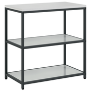 Keukenopbergkast 60x50x92 cm staal zilver
