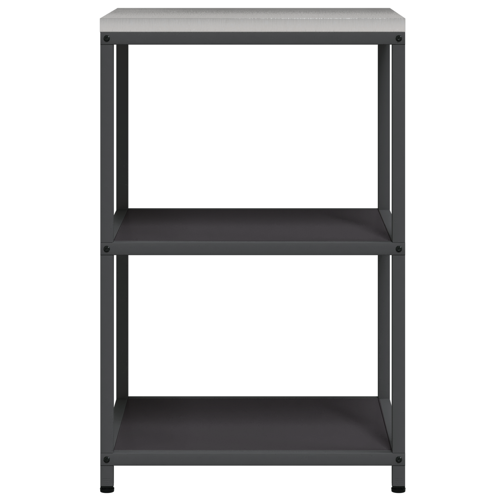 Keuken opslag plank met plank met opslag Zwart 60 x 50 x 92 cm Staal