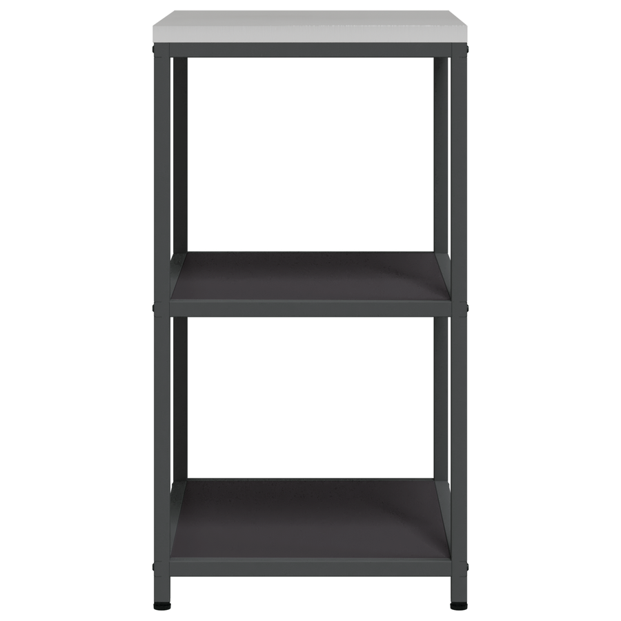 Keuken opslag plank met plank met opslag Zwart 60 x 50 x 92 cm Staal