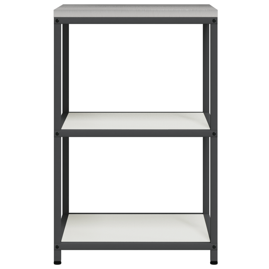 Keuken opslag plank met plank met opslag Wit 60 x 50 x 92 cm Staal