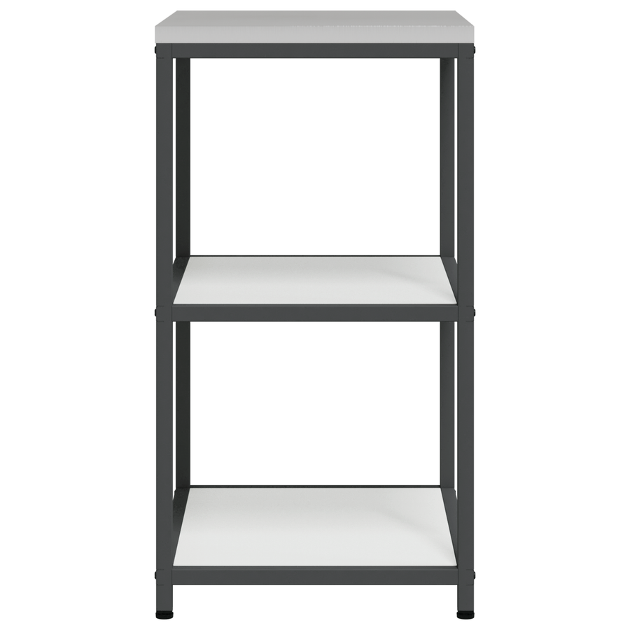 Keuken opslag plank met plank met opslag Wit 60 x 50 x 92 cm Staal