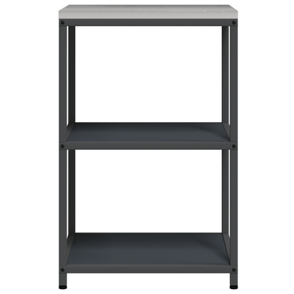 Keuken opslag plank met plank met opslag Antraciet 60 x 50 x 92 cm Staal