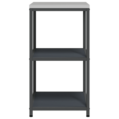Keuken opslag plank met plank met opslag Antraciet 60 x 50 x 92 cm Staal