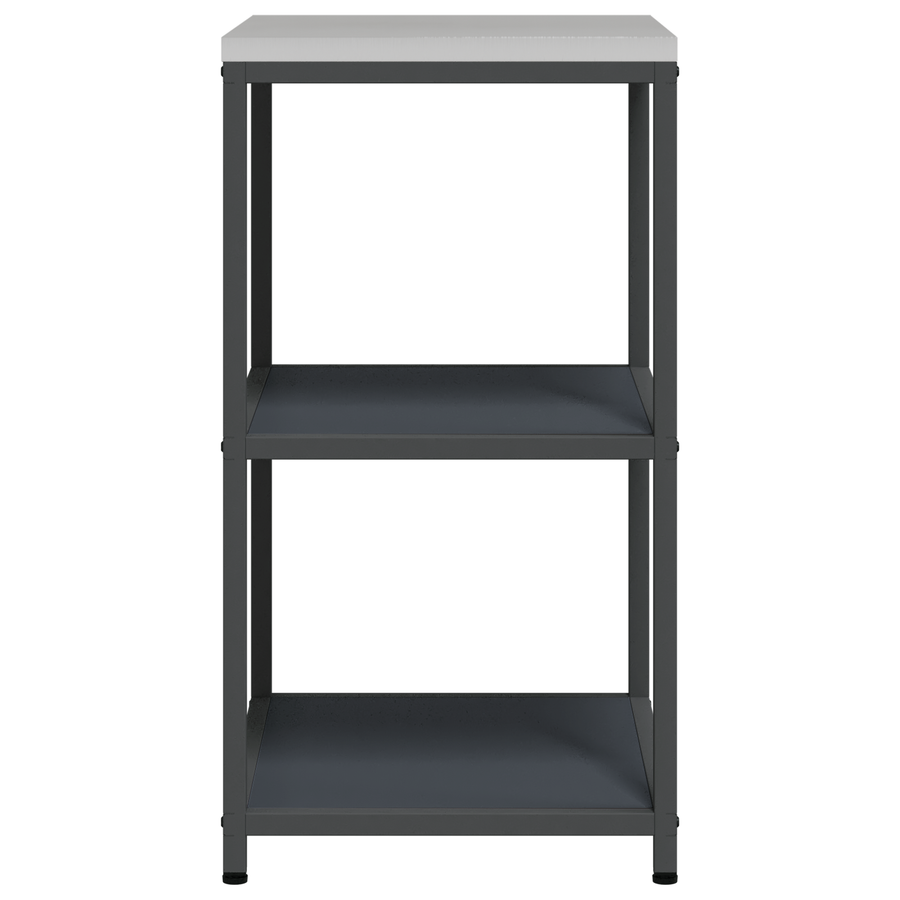 Keuken opslag plank met plank met opslag Antraciet 60 x 50 x 92 cm Staal