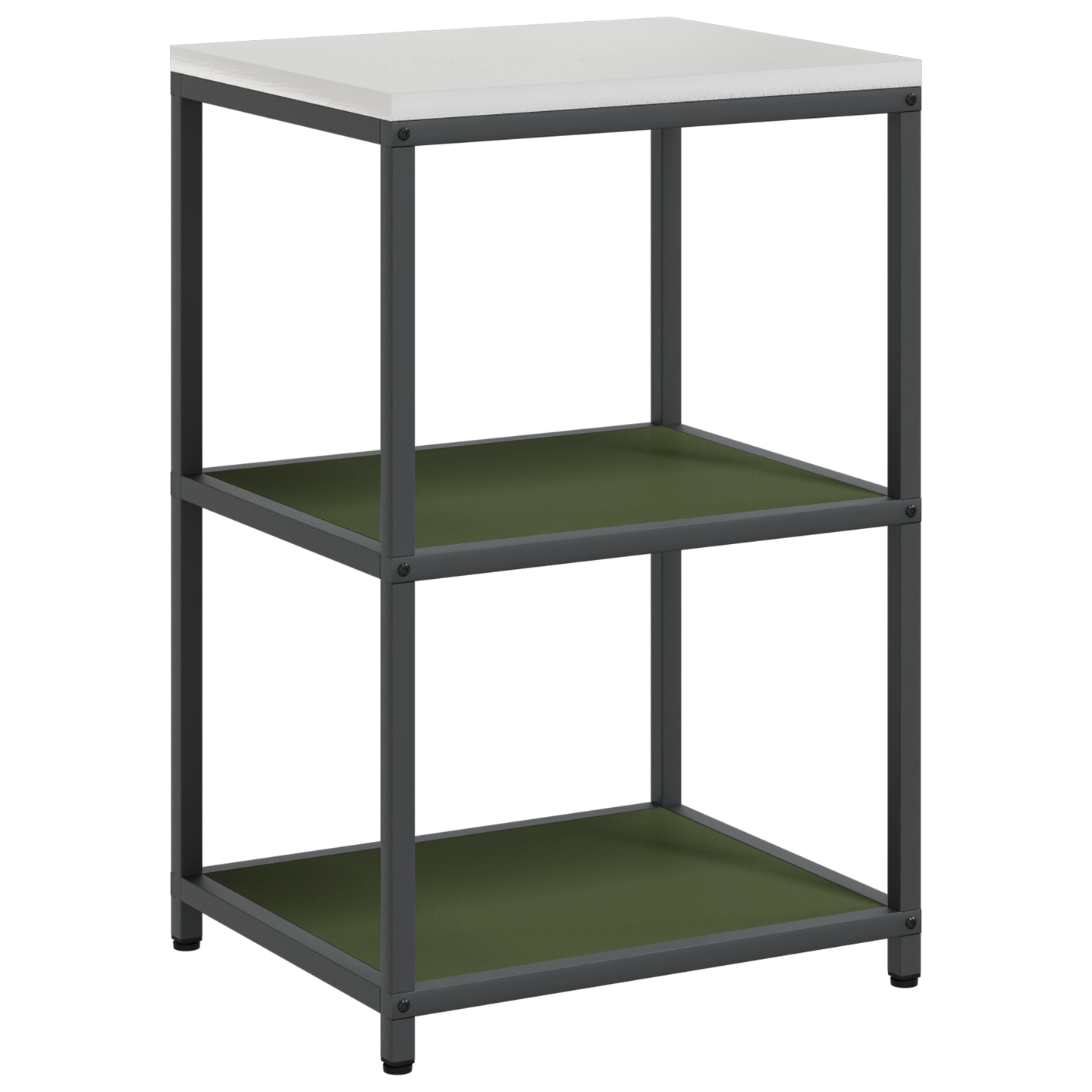 Keuken opslag plank met plank met opslag Olijfgroen 60 x 50 x 92 cm Staal