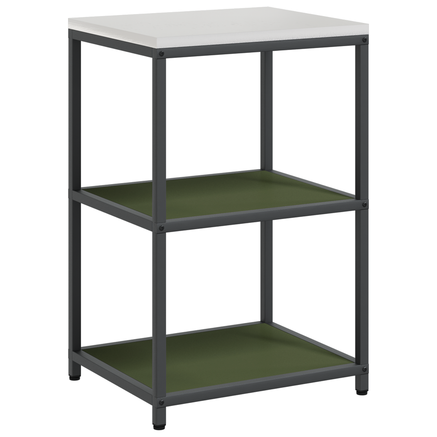 Keuken opslag plank met plank met opslag Olijfgroen 60 x 50 x 92 cm Staal