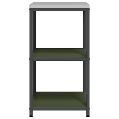 Keuken opslag plank met plank met opslag Olijfgroen 60 x 50 x 92 cm Staal
