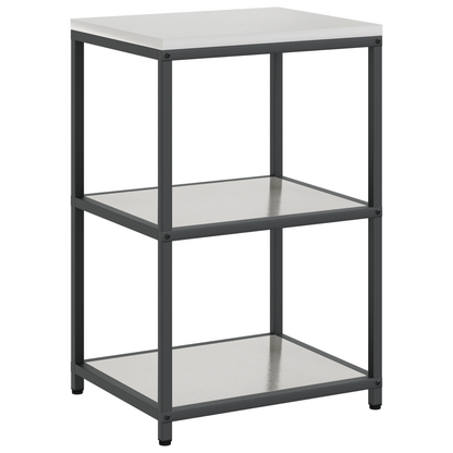 Keuken opslag plank Zilver 60 x 50 x 92 cm Roestvrijstaal