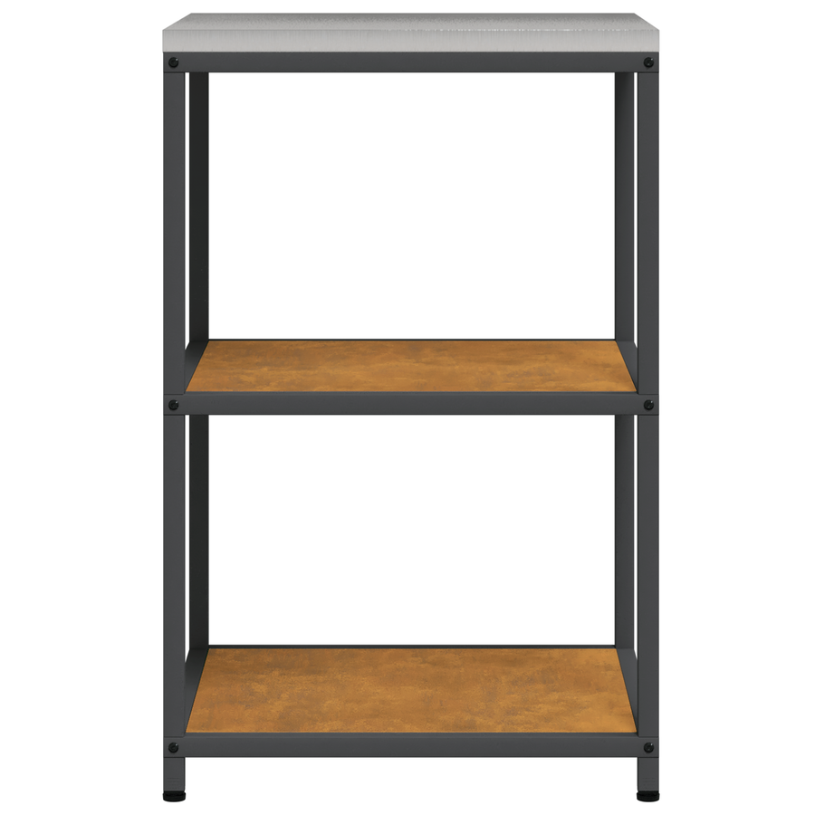 Keuken opslag plank Roestig 60 x 50 x 92 cm Verweerd staal