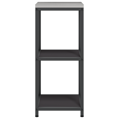 Keuken opslag plank met plank met opslag Zwart 60 x 50 x 92 cm Staal