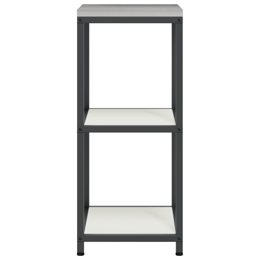 Keuken opslag plank met plank met opslag Wit 60 x 50 x 92 cm Staal