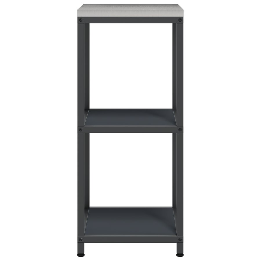 Keuken opslag plank met plank met opslag Antraciet 60 x 50 x 92 cm Staal