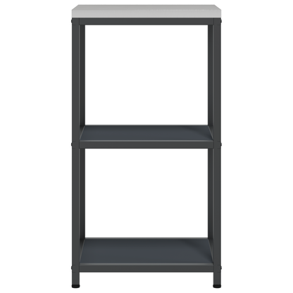 Keuken opslag plank met plank met opslag Antraciet 60 x 50 x 92 cm Staal