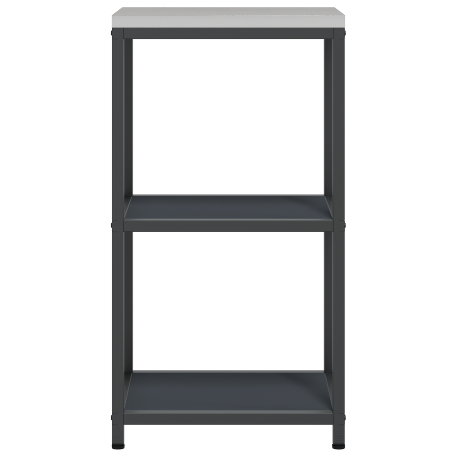 Keuken opslag plank met plank met opslag Antraciet 60 x 50 x 92 cm Staal