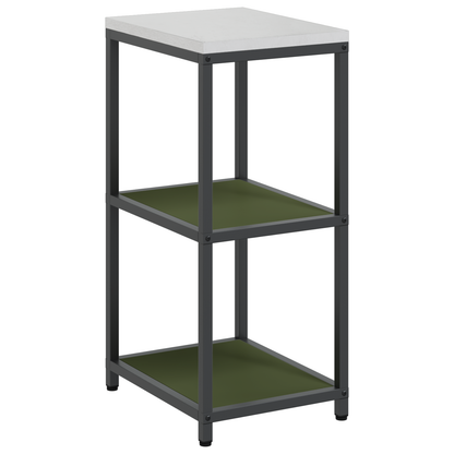 Keuken opslag plank met plank met opslag Olijfgroen 60 x 50 x 92 cm Staal