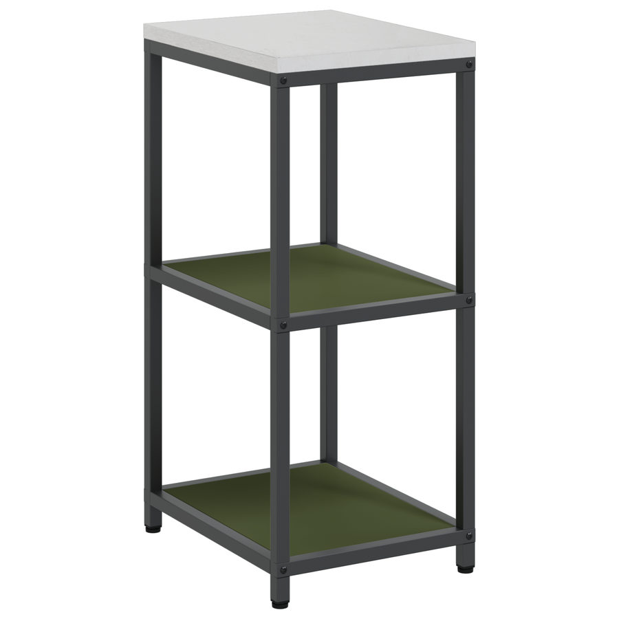 Keuken opslag plank met plank met opslag Olijfgroen 60 x 50 x 92 cm Staal