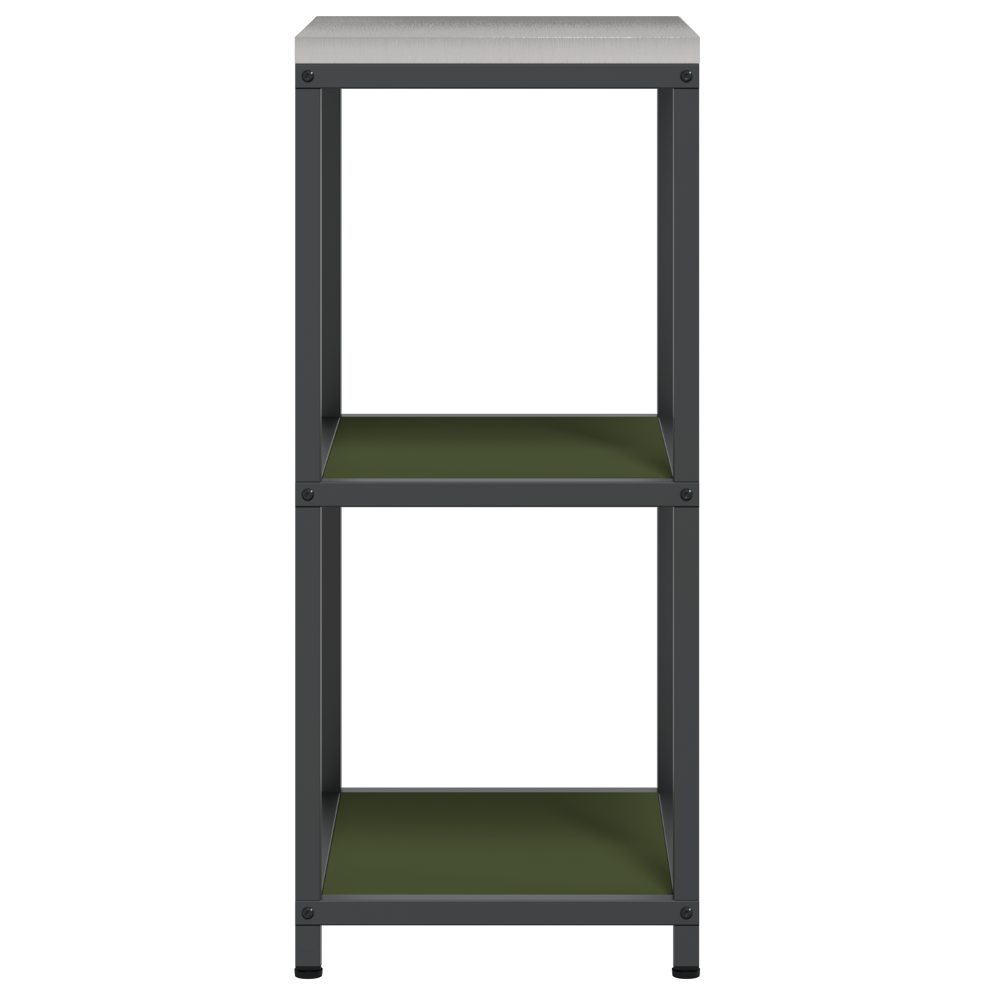 Keuken opslag plank met plank met opslag Olijfgroen 60 x 50 x 92 cm Staal