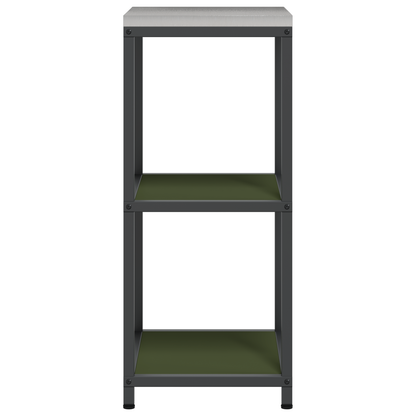 Keuken opslag plank met plank met opslag Olijfgroen 60 x 50 x 92 cm Staal