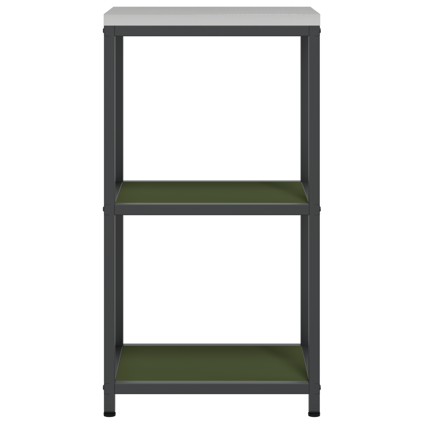 Keuken opslag plank met plank met opslag Olijfgroen 60 x 50 x 92 cm Staal