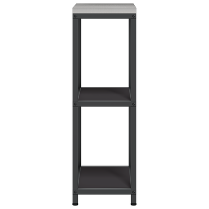 Keuken opslag plank met plank met opslag Zwart 60 x 50 x 92 cm Staal