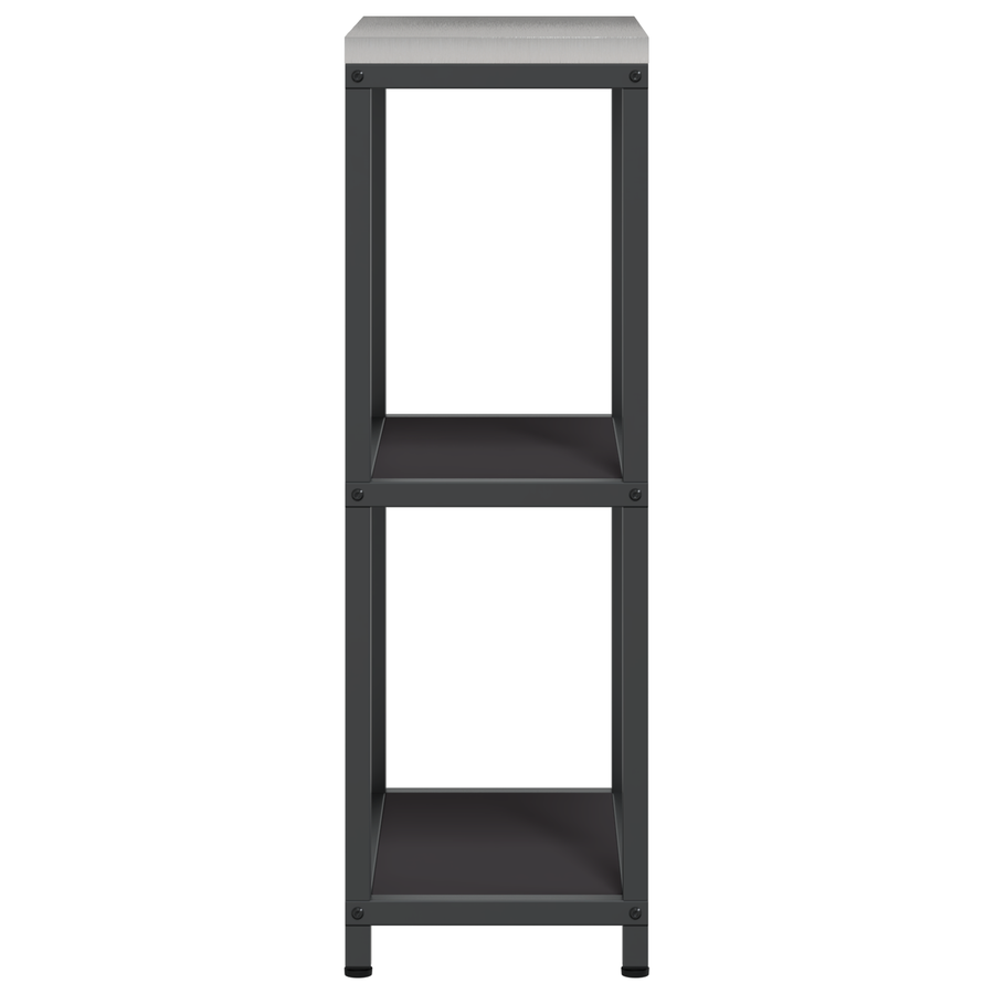 Keuken opslag plank met plank met opslag Zwart 60 x 50 x 92 cm Staal