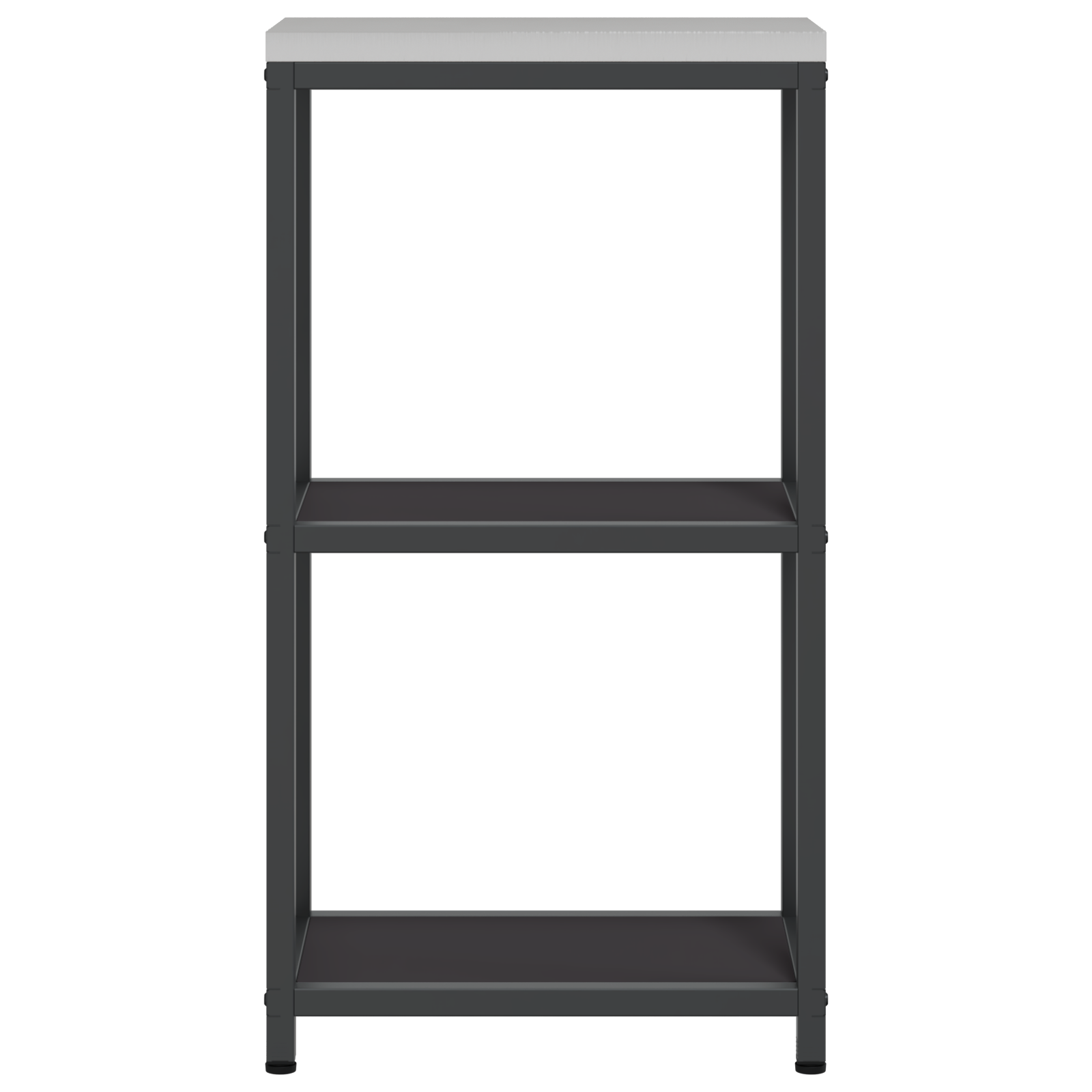 Keuken opslag plank met plank met opslag Zwart 60 x 50 x 92 cm Staal