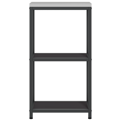 Keuken opslag plank met plank met opslag Zwart 60 x 50 x 92 cm Staal