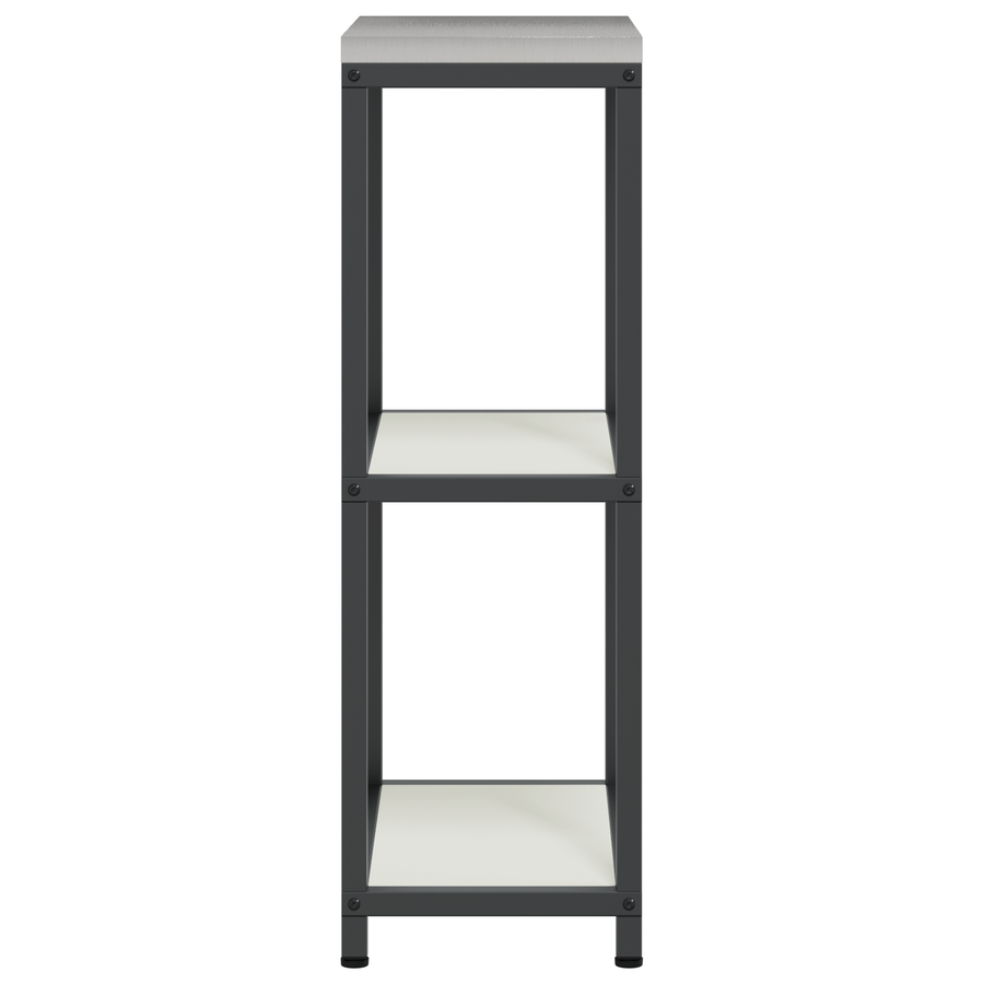 Keuken opslag plank met plank met opslag Wit 60 x 50 x 92 cm Staal