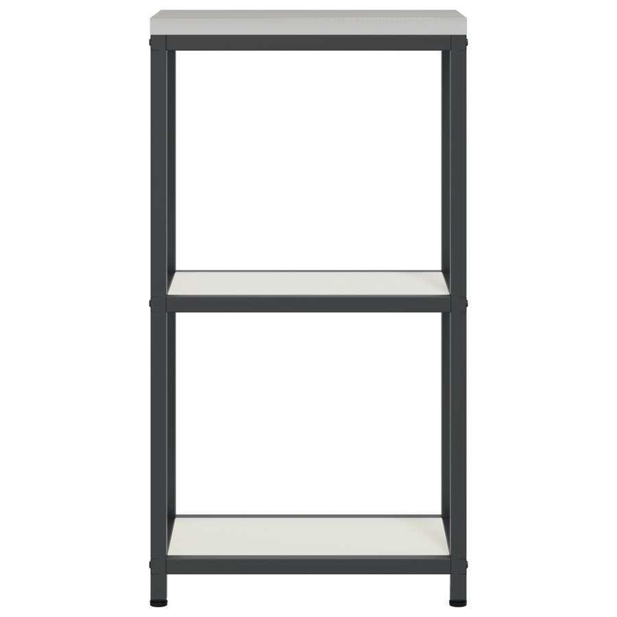 Keuken opslag plank met plank met opslag Wit 60 x 50 x 92 cm Staal
