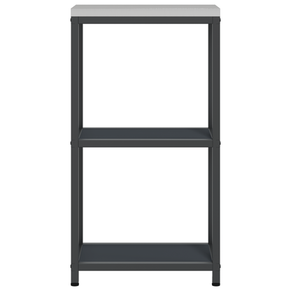 Keuken opslag plank met plank met opslag Antraciet 60 x 50 x 92 cm Staal