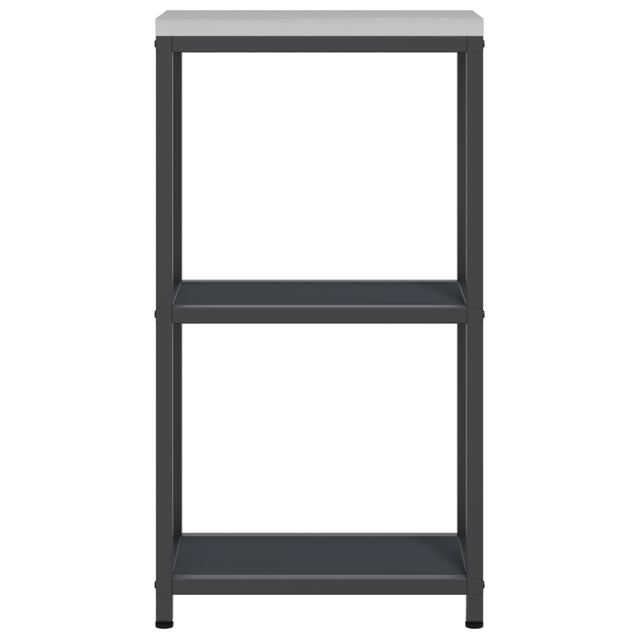 Keuken opslag plank met plank met opslag Antraciet 60 x 50 x 92 cm Staal